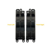 Front left and front right power window master control switches shown side-by-side with labeled auto buttons.